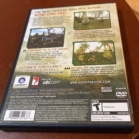 Playstation 2 Tom Clancys Ghost Recon Jungle Storm Video Game - Picture 2 of 4